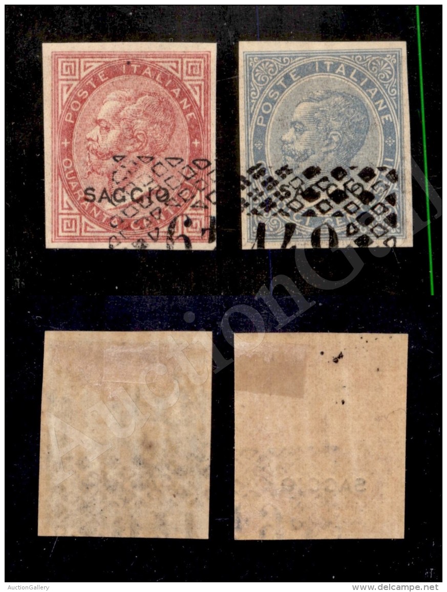 1863 - Annulli Sperimentali - 15 Cent (L18) + 40 Cent (L20) - Molto Belli - Autres & Non Classés