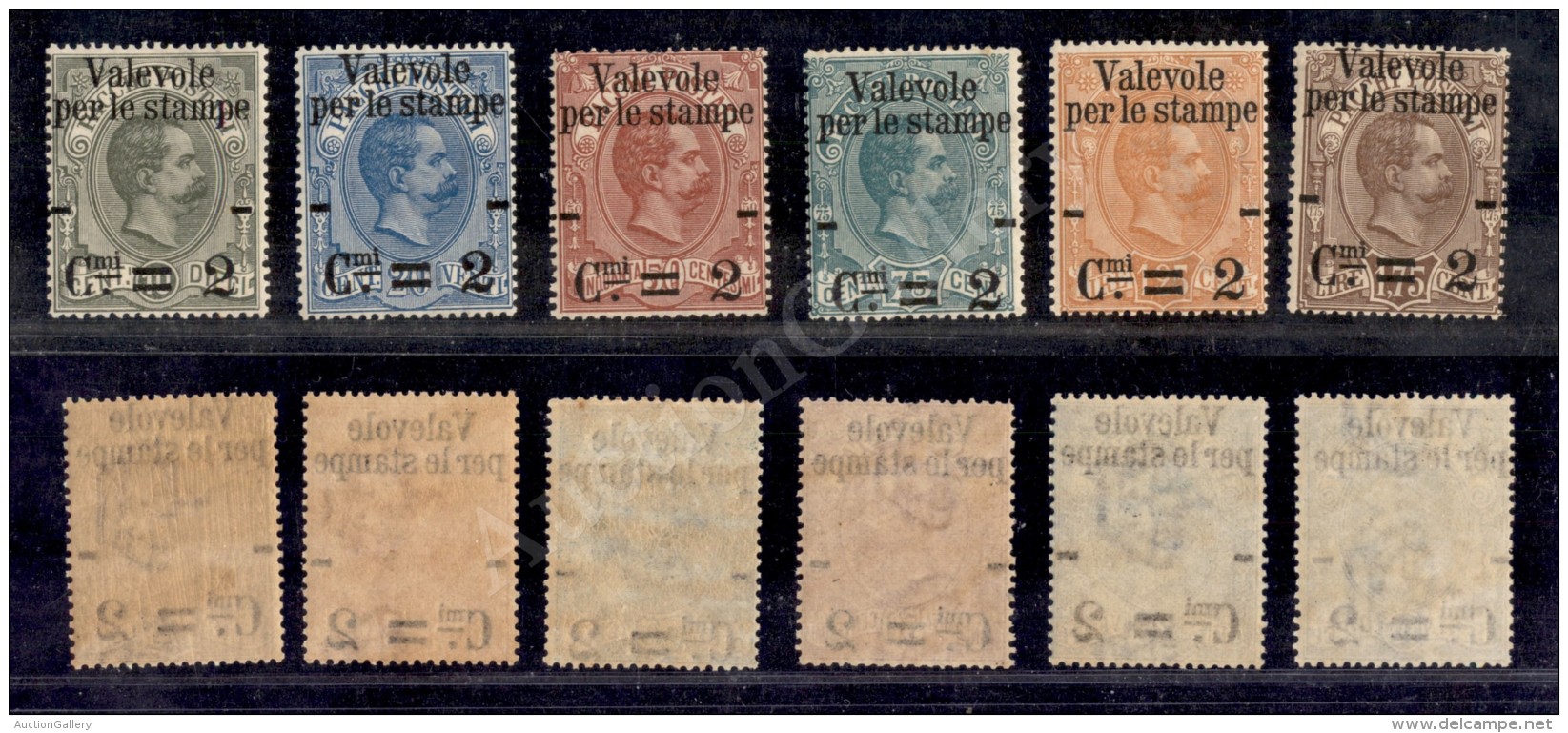 1890 - Valevole Per Stampe (50/56) - Serie Completa - 6 Valori Nuovi Con Gomma Integra - Ben Centrati (990) - Sonstige & Ohne Zuordnung