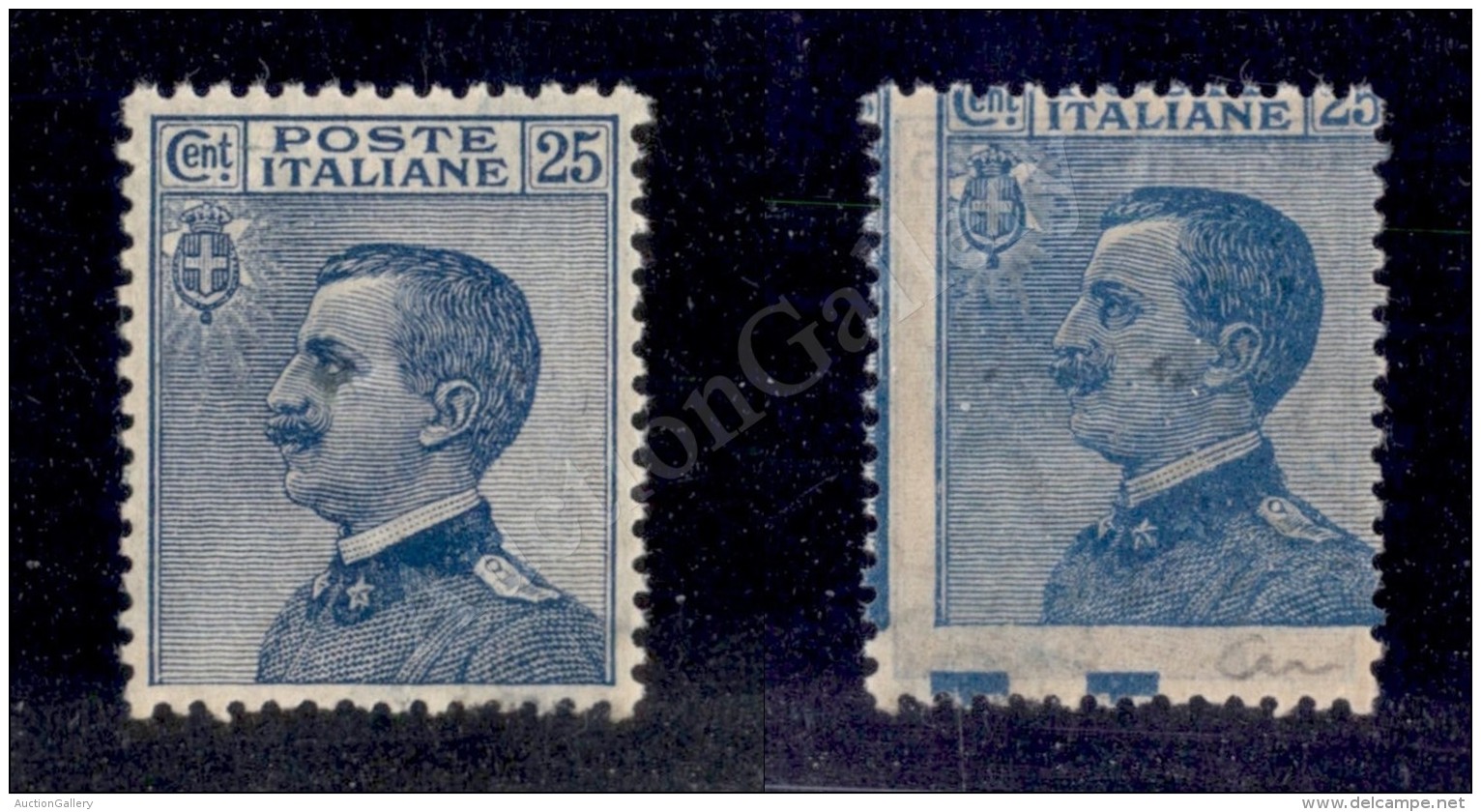 1908 - 25 Cent Michetti (83d) Con Stampe Recto Verso - Nuovo Con Gomma Integra (450) - Other & Unclassified