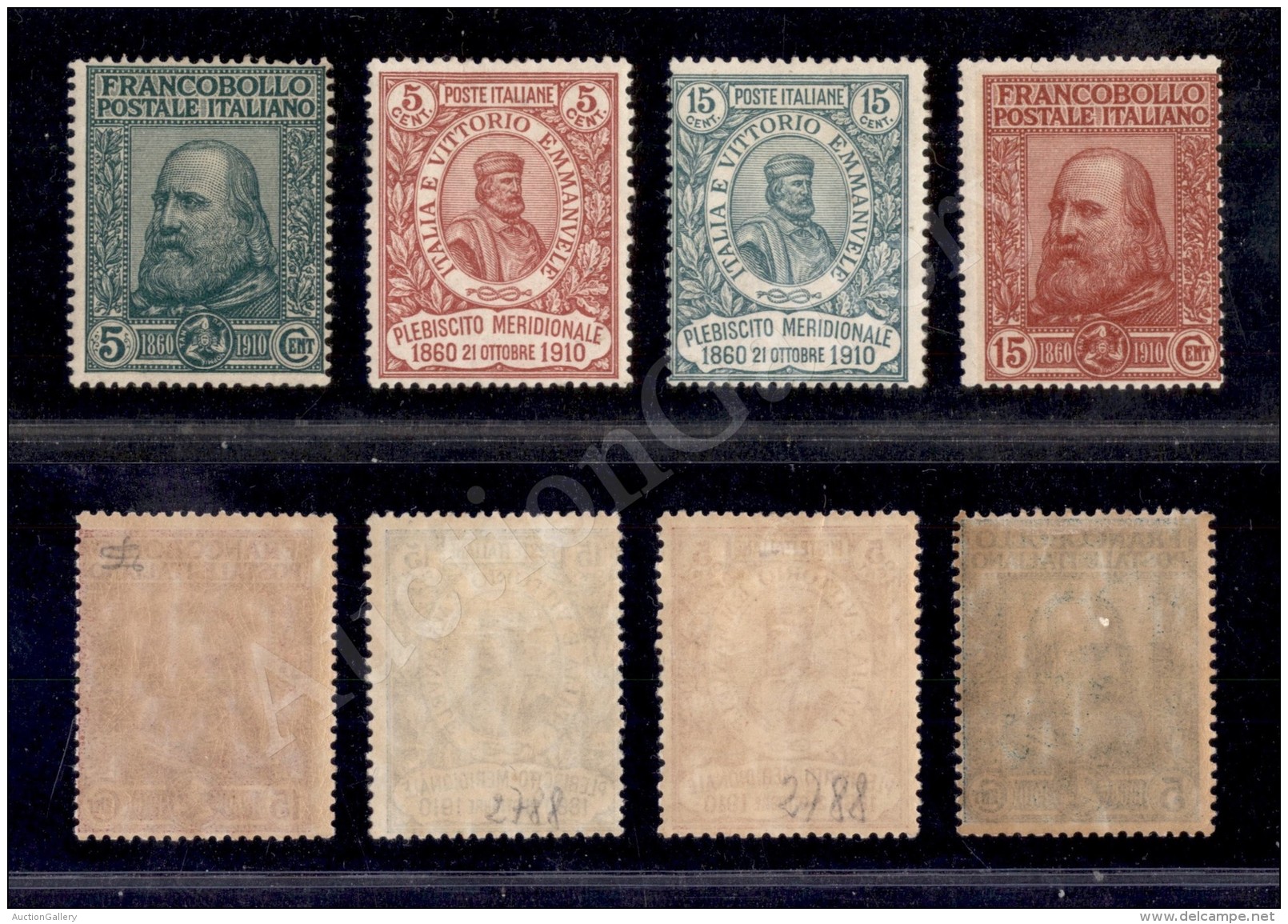 1910 - Garibaldi (87/90) - Serie Completa - 4 Valori Nuovi Con Gomma Integra (2.400) - Andere & Zonder Classificatie