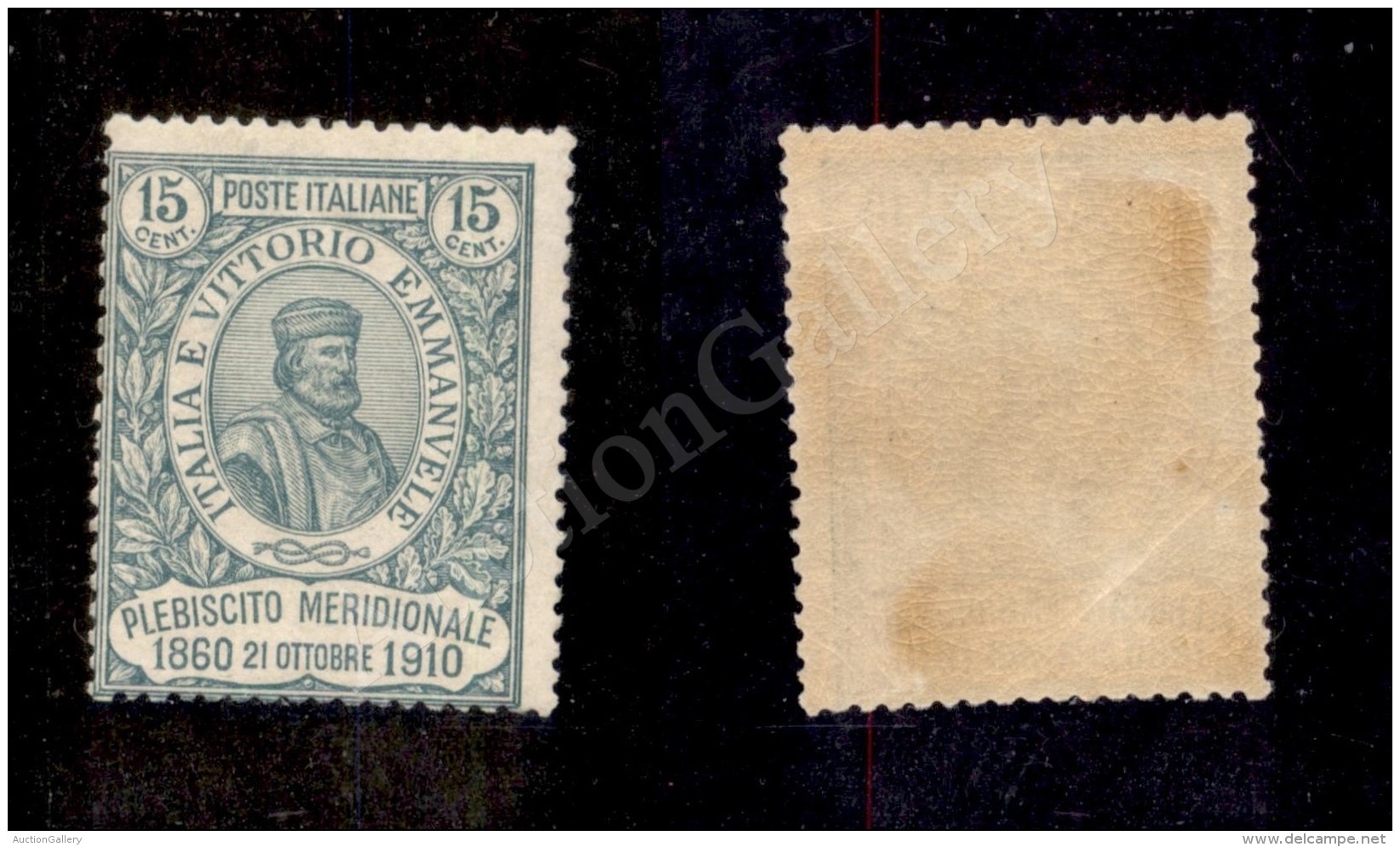 1910 - 15 Cent Garibaldi (90) Nuovo Con Gomma Integra (1.300) - Autres & Non Classés