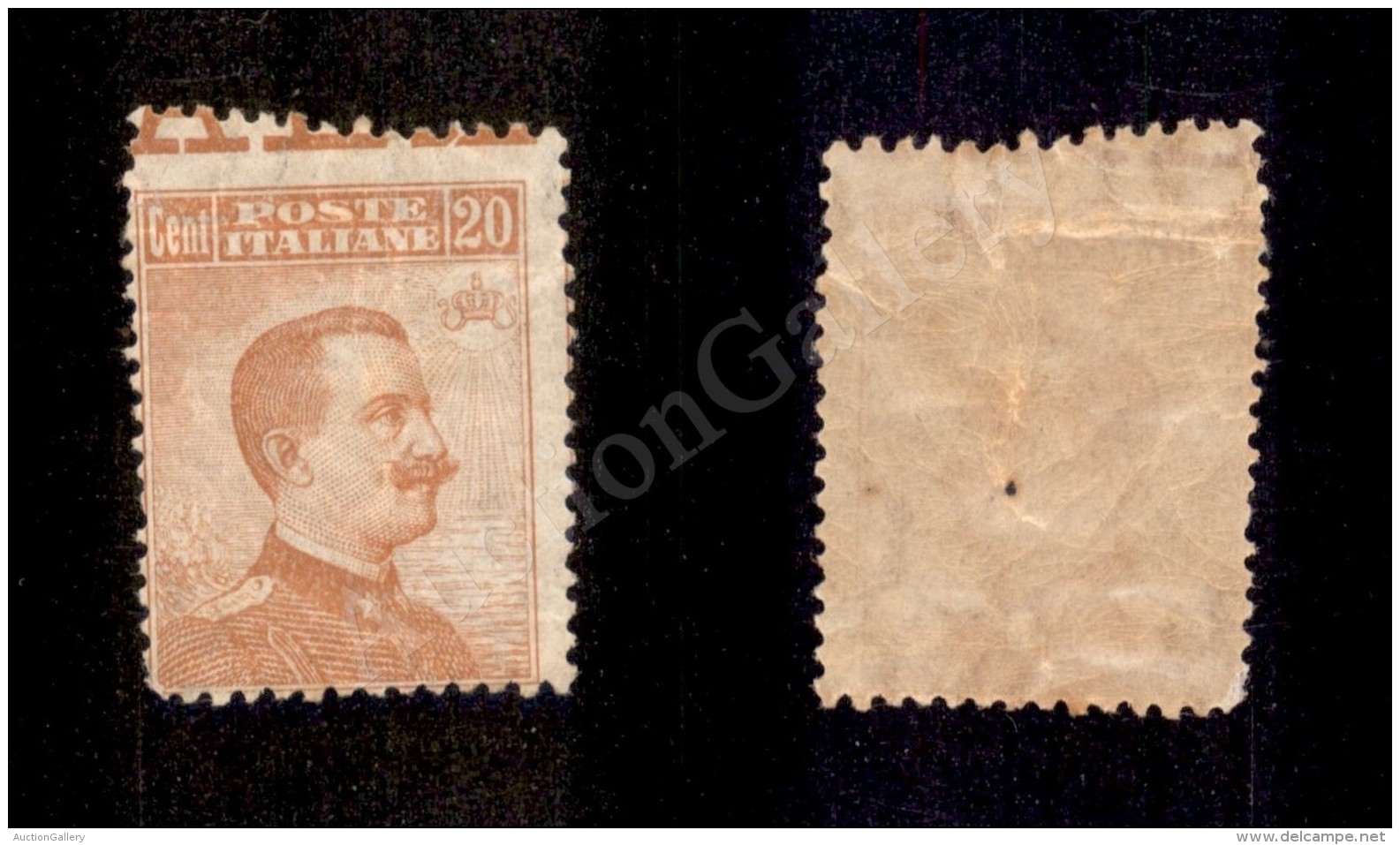 1917 - 20 Cent Michetti (109 Variet&agrave;) Con Dentellatura Superiore Obliqua - Nuovo Con Gomma Integra - Other & Unclassified