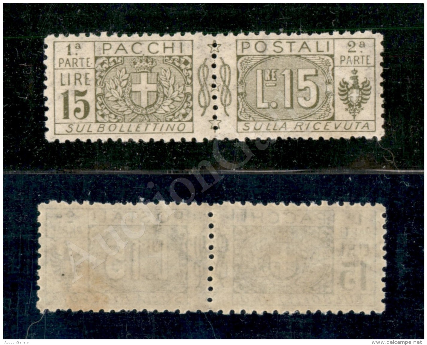 1922 - 15 Lire (8 - Pacchi Postali) Nuovo Con Gomma Integra - Centratura Eccezionale - Molto Bello (900+) - Other & Unclassified