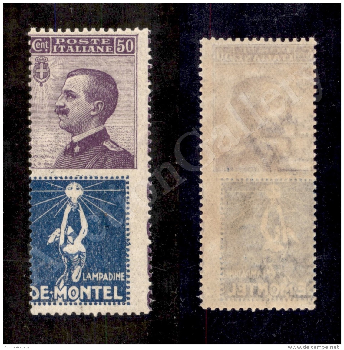 1925 - 50 Cent De Montel (12da - Pubblicitari) - Dentellatura Verticale Spostata A Destra - Nuovo Con Gomma Integra - Other & Unclassified