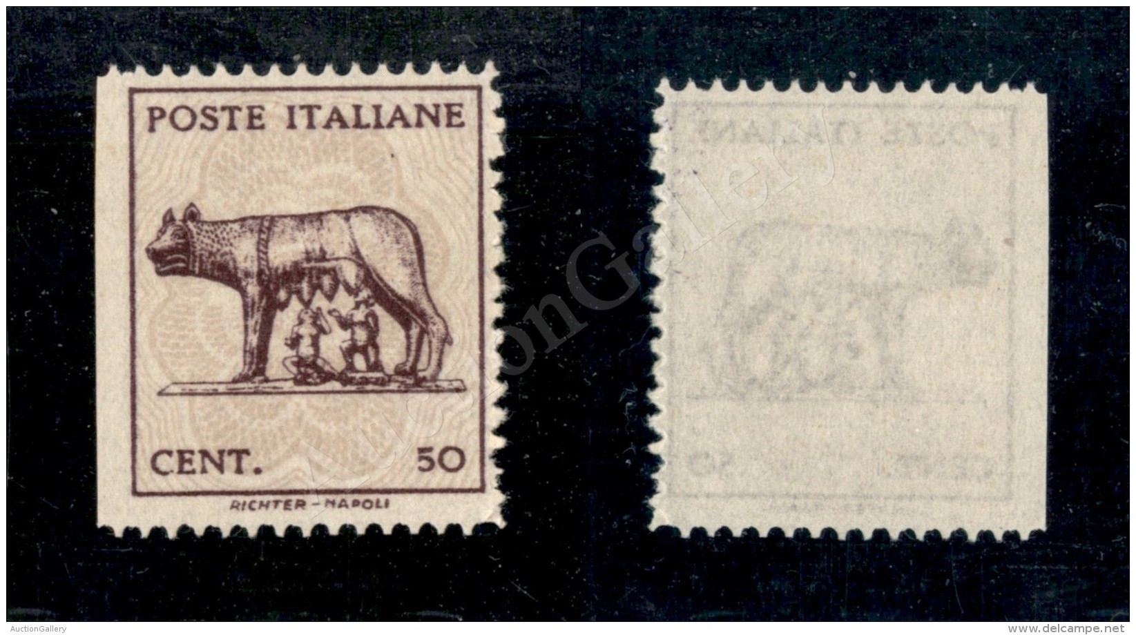 1944 - 50 Cent (515Ax) Non Dentellato A Sinistra (120) - Other & Unclassified