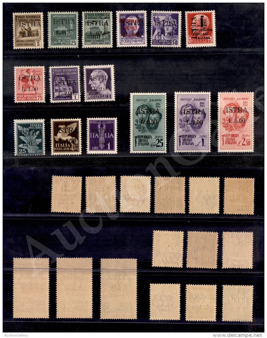 1945 - Soprastampati (22/36) - Serie Completa - 15 Valori Nuovi Con Gomma Integra - 1 Lira Su 50 Cent (26)... - Autres & Non Classés