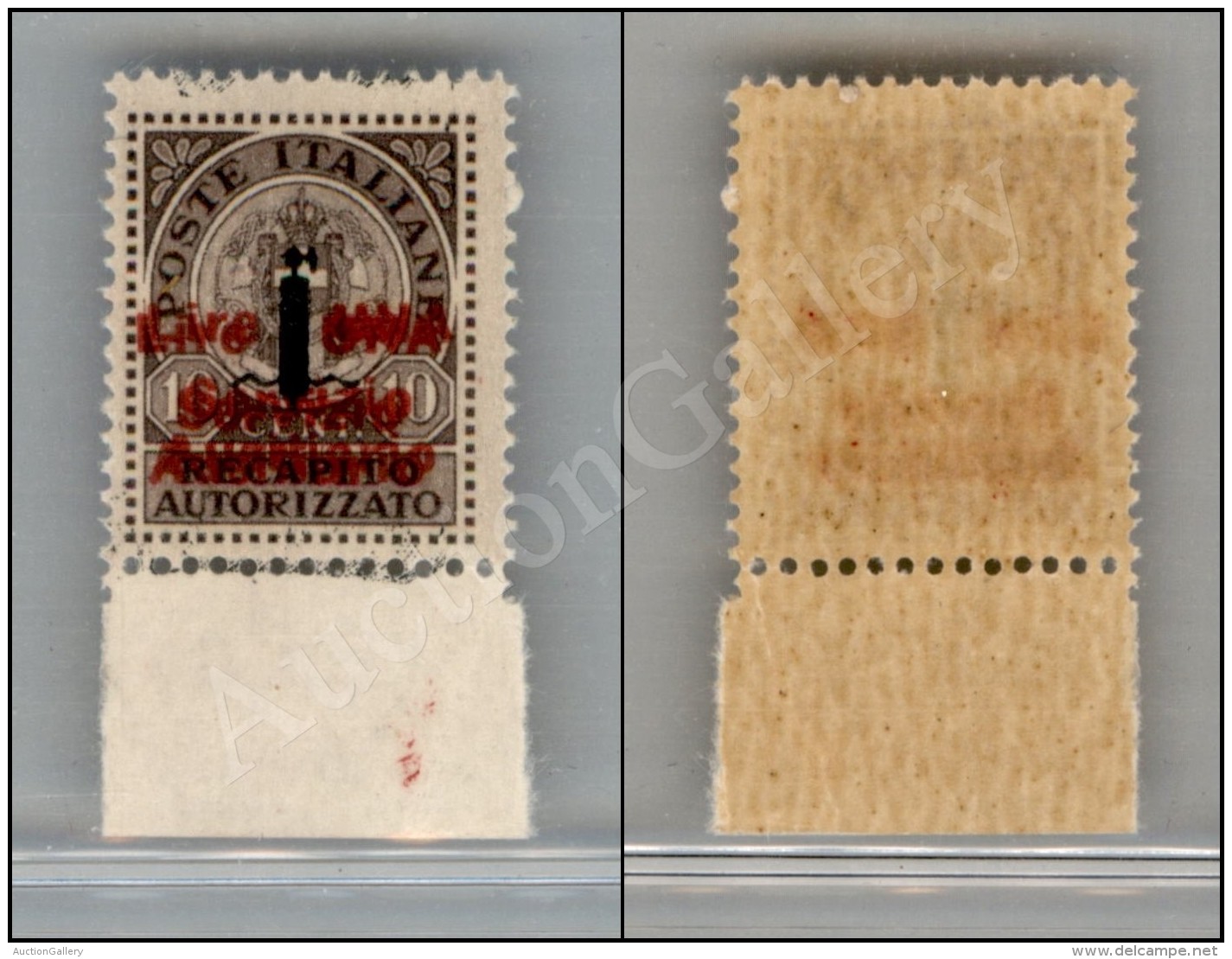 Guidizzolo - 1945 - 1 Lira Su 10 Cent (2a) Con Doppia Soprastampa Nuovo Con Gomma Integra (450) - Andere & Zonder Classificatie
