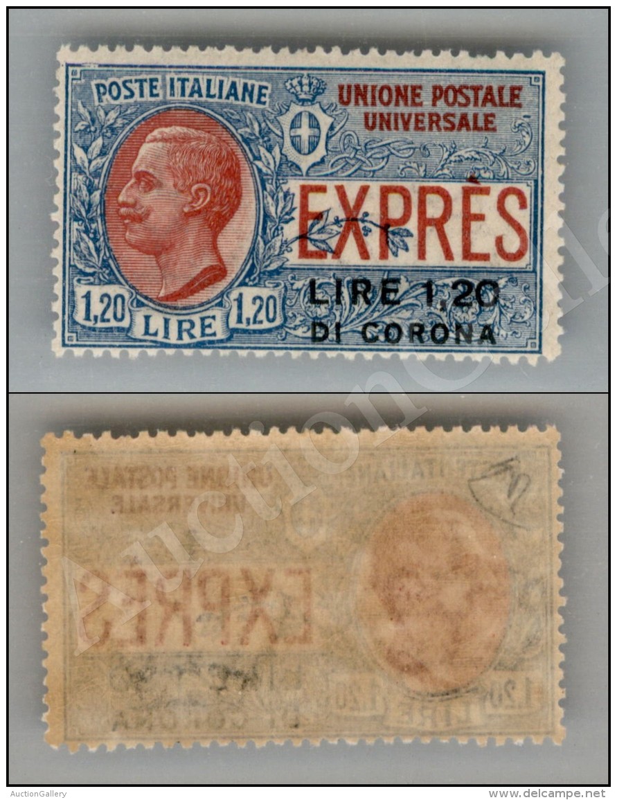 1922 - Non Emesso -1,20 Lire Espresso (2) Nuovo Con Gomma Integra - Diena (850) - Autres & Non Classés