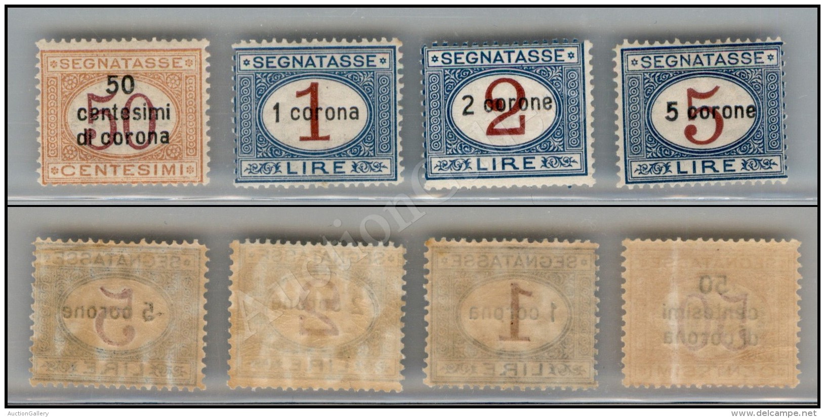 1922 - Segnatasse (1/4) - Serie Completa - 4 Valori Nuovi Con Gomma Integra (500) - Other & Unclassified