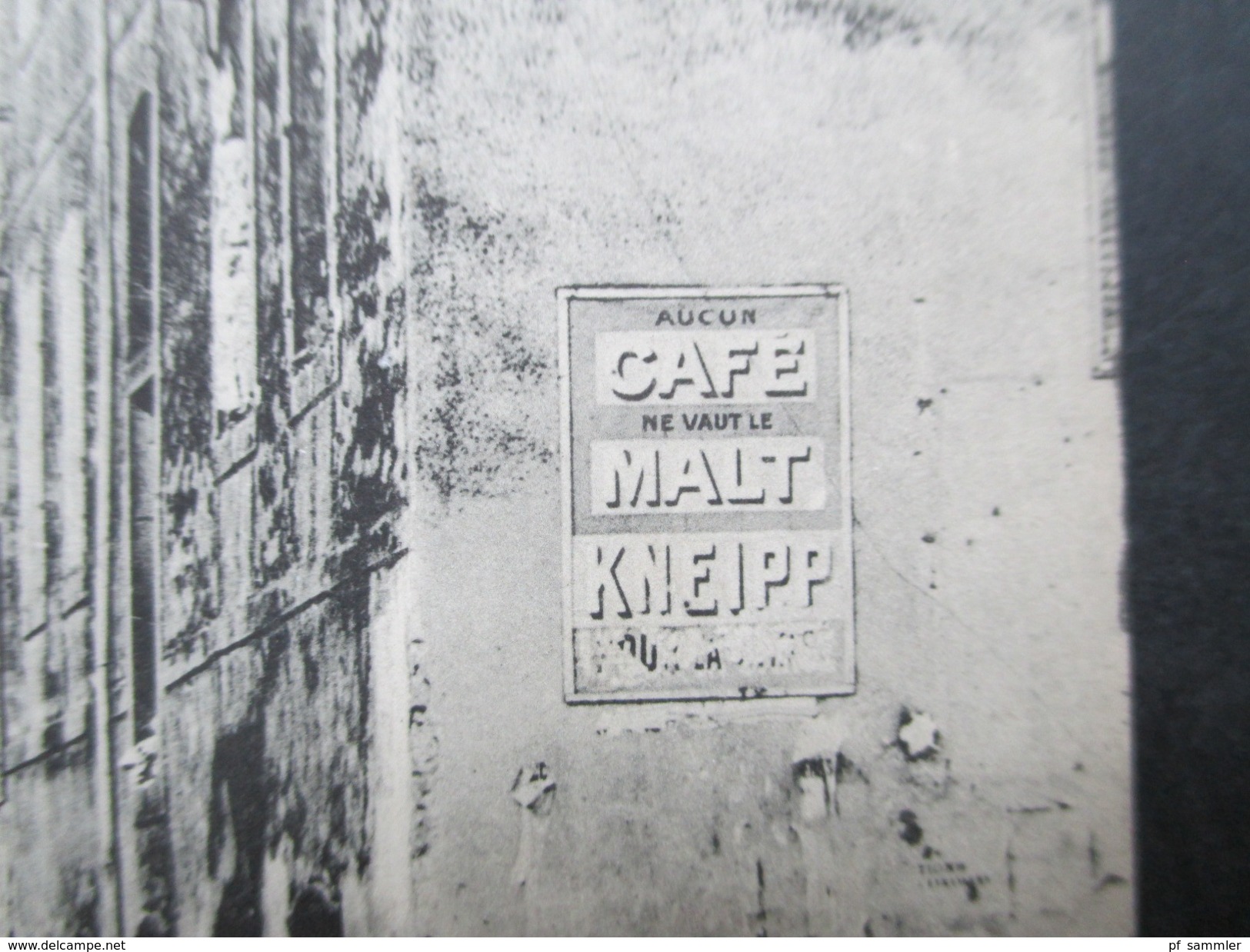 AK Feldpost 1. WK 1915 Nomeny Nach Der Schlacht. Schild: Cafe Malt Kneipp. Landw. Brig. Bat. Nr. 43 3. Komp. - Guerre 1914-18