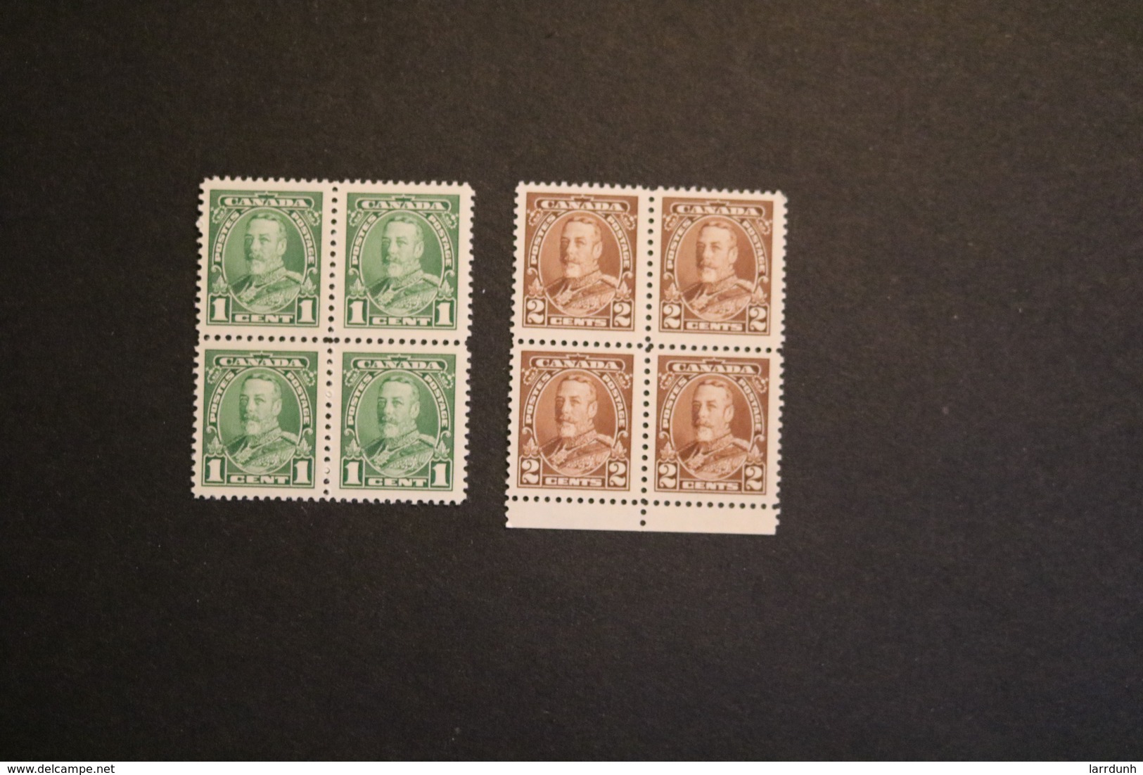 Canada 217-218 Blocks Of Four King George V MNH 1935 A04s - Unused Stamps