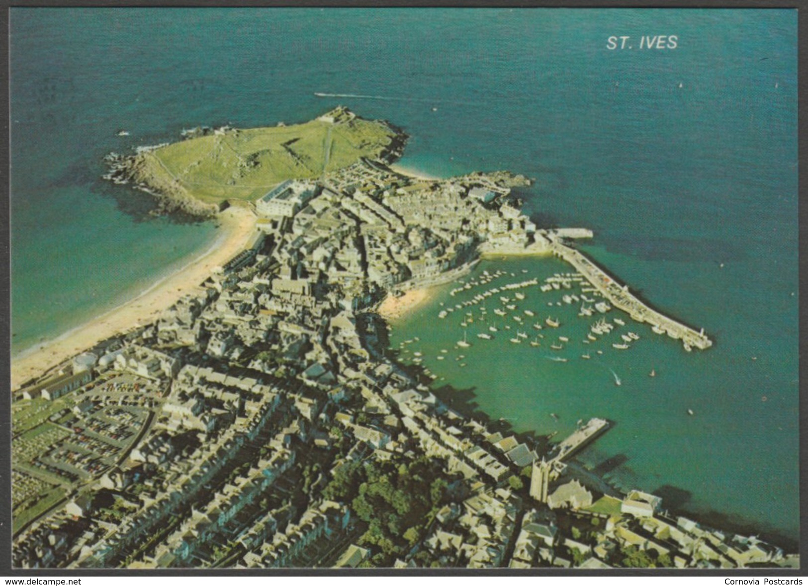 Aerial View Of St Ives, Cornwall, 1978 - Murray King Postcard - St.Ives