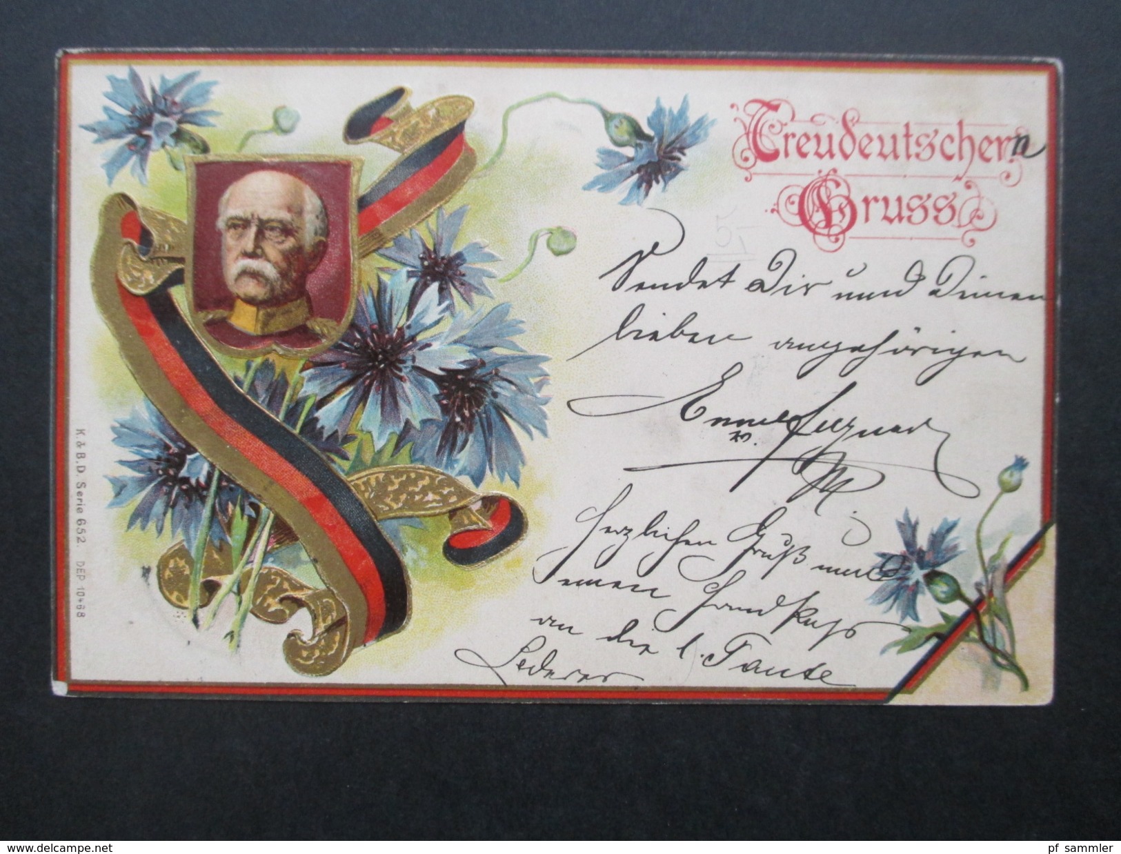 AK Österreich 1902 Treudeutschen Gruss. K&B.D. Serie 652 Dep. 10468. Neudek - Tabor - Personajes Históricos