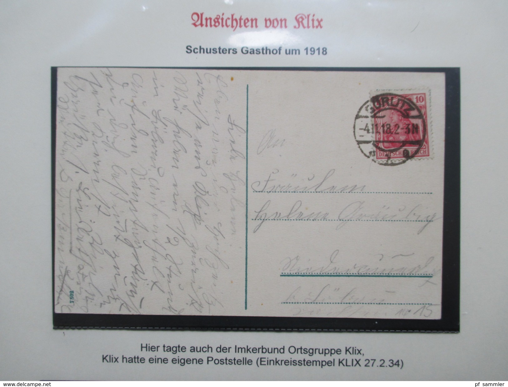 Klix (Sachsen) Heimatsammlung 13 Ansichtskarten / PK ab 1919. Alte Zeitung Heimatklänge von 1924. Interessant?!