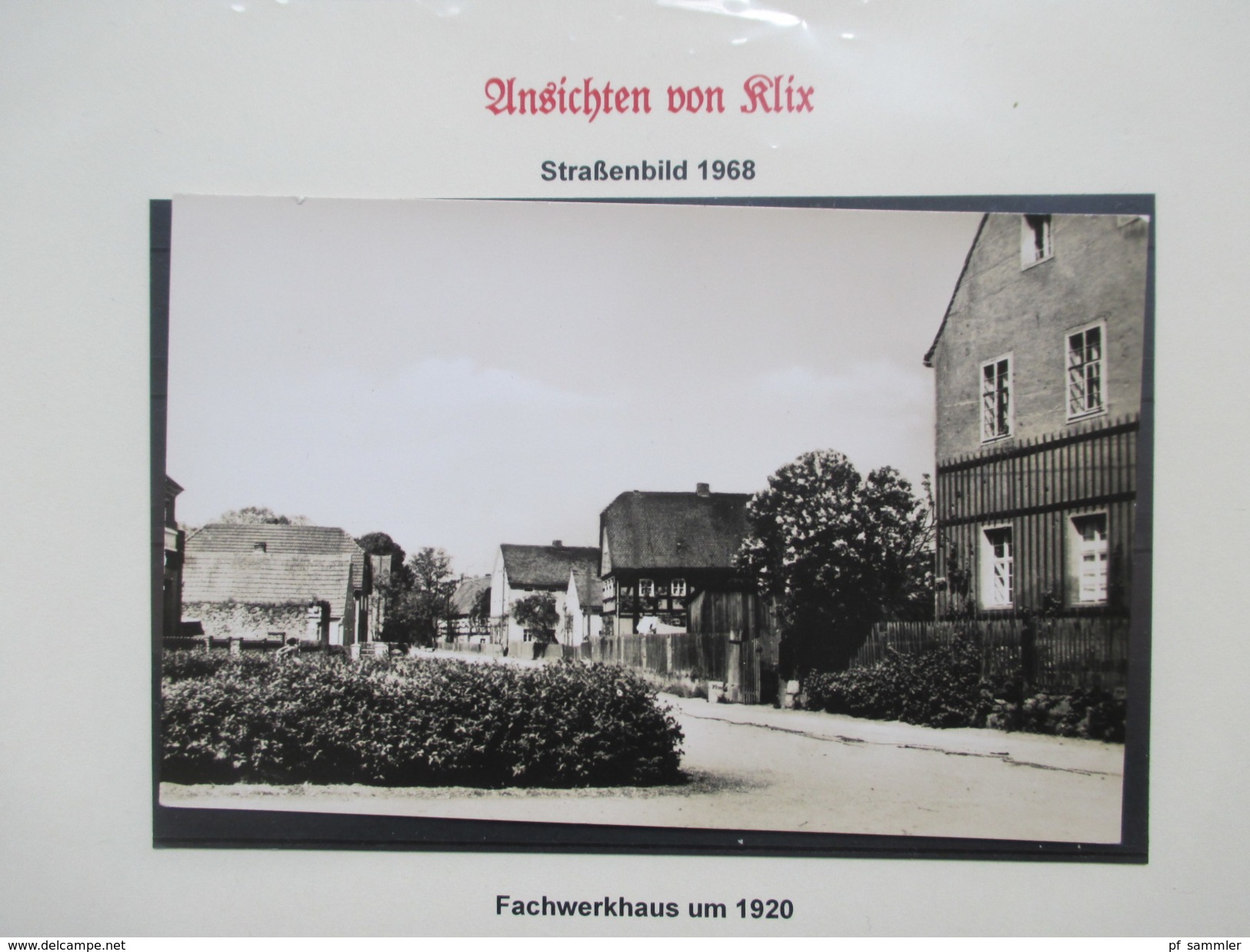 Klix (Sachsen) Heimatsammlung 13 Ansichtskarten / PK ab 1919. Alte Zeitung Heimatklänge von 1924. Interessant?!