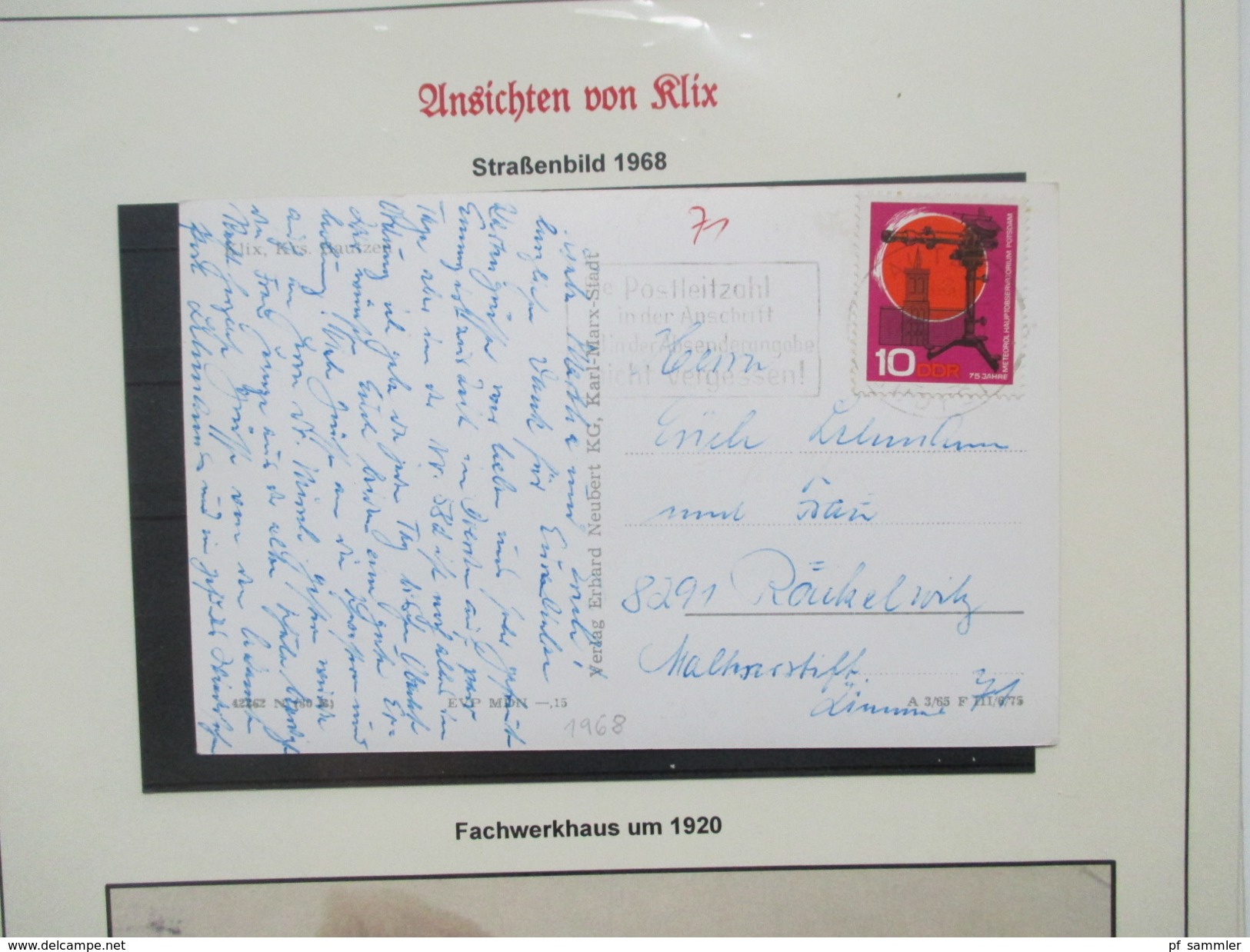 Klix (Sachsen) Heimatsammlung 13 Ansichtskarten / PK ab 1919. Alte Zeitung Heimatklänge von 1924. Interessant?!