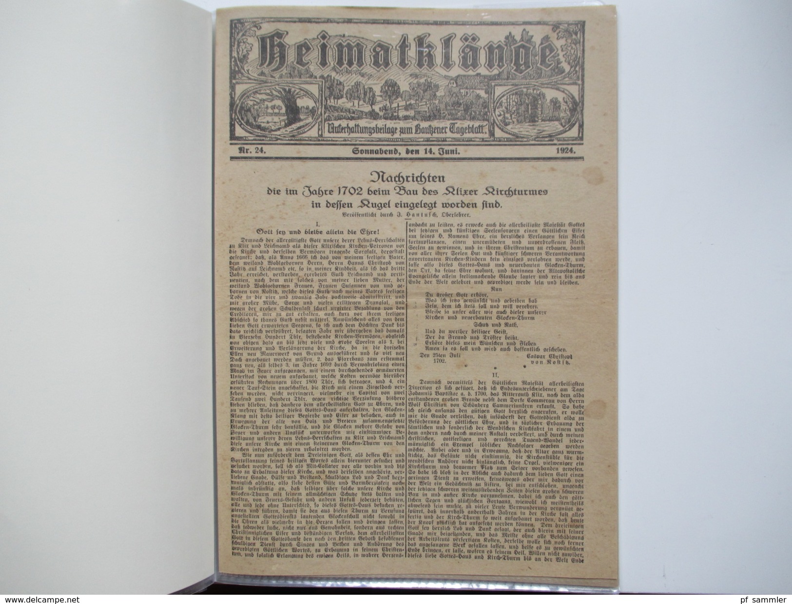 Klix (Sachsen) Heimatsammlung 13 Ansichtskarten / PK ab 1919. Alte Zeitung Heimatklänge von 1924. Interessant?!