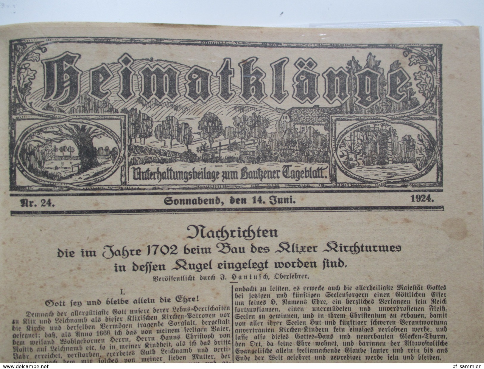 Klix (Sachsen) Heimatsammlung 13 Ansichtskarten / PK ab 1919. Alte Zeitung Heimatklänge von 1924. Interessant?!