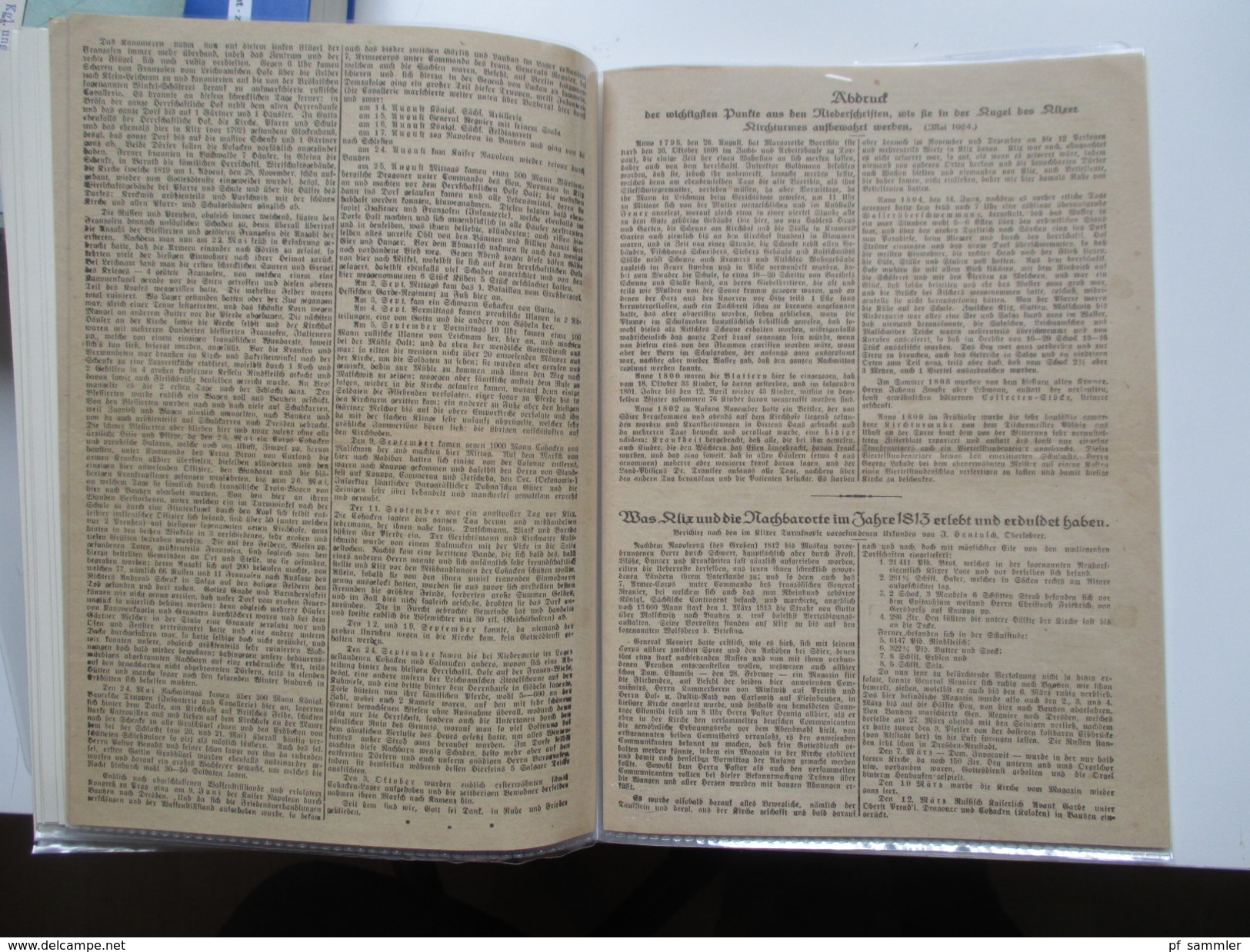 Klix (Sachsen) Heimatsammlung 13 Ansichtskarten / PK ab 1919. Alte Zeitung Heimatklänge von 1924. Interessant?!