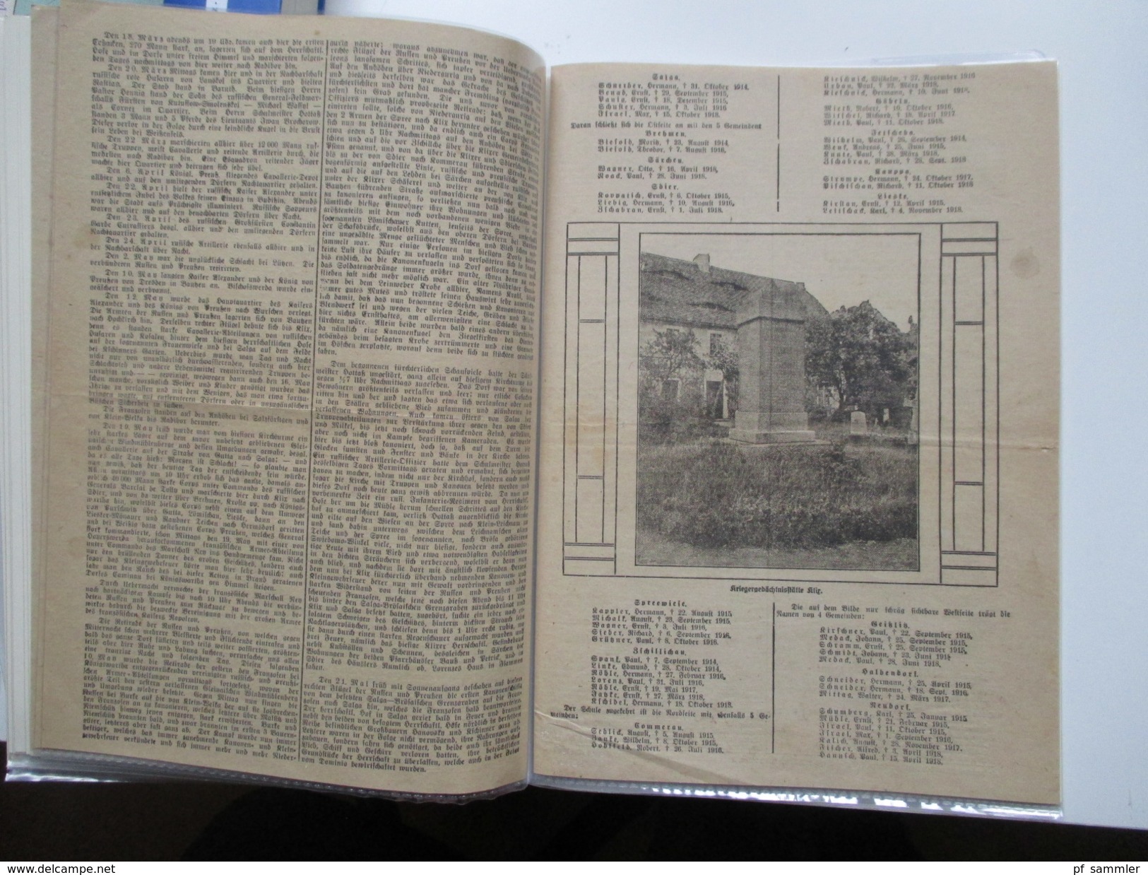 Klix (Sachsen) Heimatsammlung 13 Ansichtskarten / PK ab 1919. Alte Zeitung Heimatklänge von 1924. Interessant?!