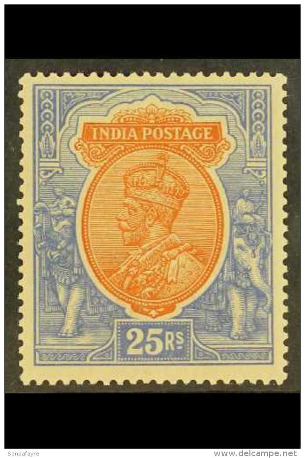 1911-22 25r Orange And Blue, Wmk Single Star, SG 191, Mint Lightly Hinged With Toned Gum. Cat &pound;550. For More... - Andere & Zonder Classificatie