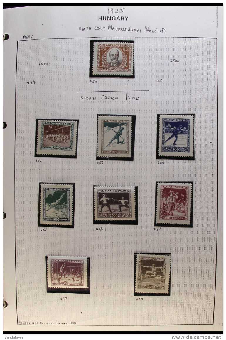 1900-1970s FINE MINT / NHM COLLECTION An Extensive, 20th Century Collection Presented On Various Album &amp; Stock... - Andere & Zonder Classificatie