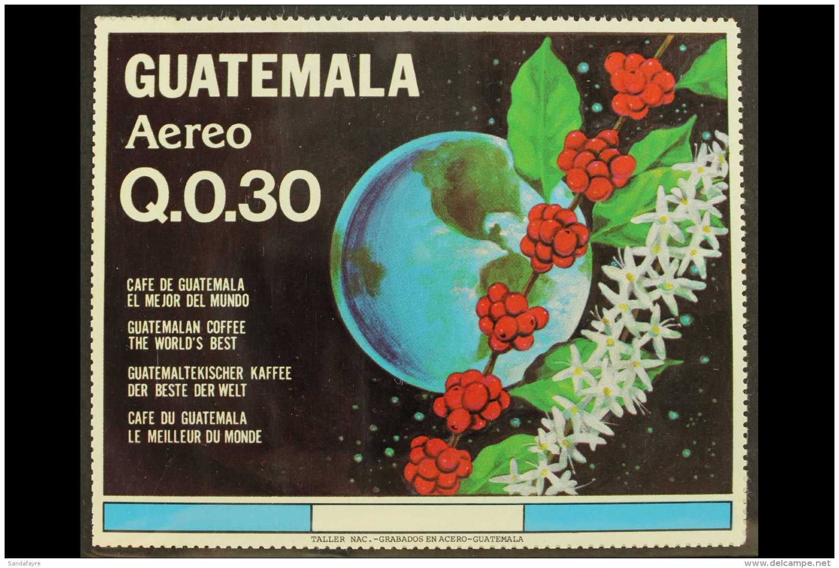 1984 30c Air Coffee Production "large Stamp", See Note Below Scott C789, Very Fine Never Hinged Mint, Approx Size... - Guatemala