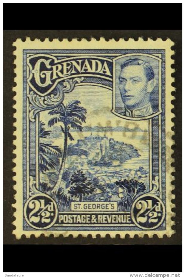 1938 2&frac12;d Bright Blue, Geo VI, Variety "perf 12&frac12; X 13&frac12;", SG 157a, Very Fine Used. For More... - Grenade (...-1974)