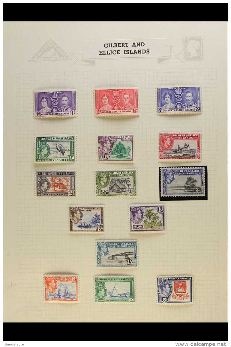 1937-1969 FINE MINT COLLECTION On Leaves, Inc 1938-55 Set, Plus 5d Block Of 4, 1956-62 Set (ex 5s) Etc. Lovely.... - Gilbert- En Ellice-eilanden (...-1979)