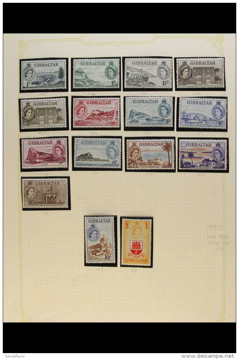 1953-1983 COMPREHENSIVE VERY FINE MINT COLLECTION On Leaves, All Different, Almost COMPLETE For The Period, Inc... - Gibraltar