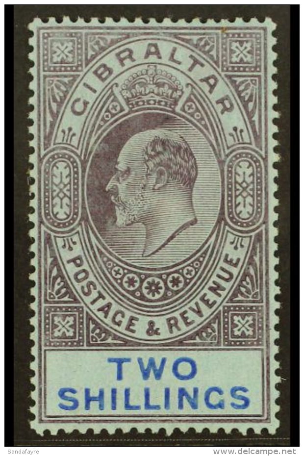 1906-11 2s Purple And Bright Blue On Blue, SG 72, Very Fine Mint. For More Images, Please Visit... - Gibraltar
