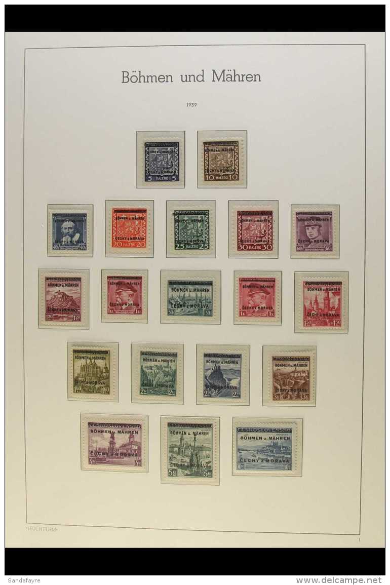 BOHEMIA &amp; MORAVIA 1939-1945 COMPLETE FINE MINT &amp; NHM COLLECTION On Hingeless Pages, All Different, Most... - Autres & Non Classés
