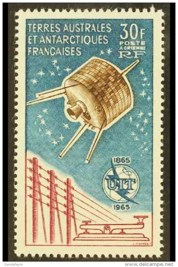 T.A.A.F. 1965 30f I.T.U. Centenary, Airmail Issue Yvert 9, Never Hinged Mint. For More Images, Please Visit... - Autres & Non Classés