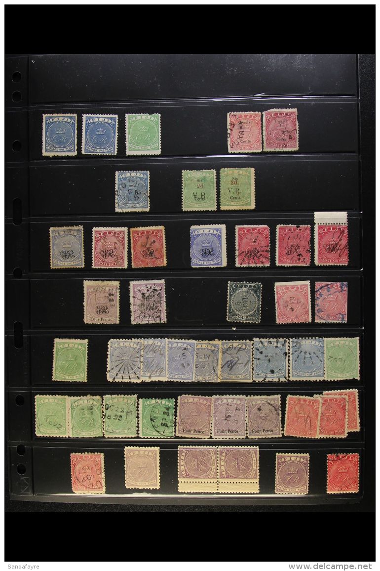 1871 TO 1990's POWERFUL ACCUMULATION CAT &pound;2,500+ Mint, Never Hinged Mint And Used On Stockleaves. Strong... - Fidji (...-1970)