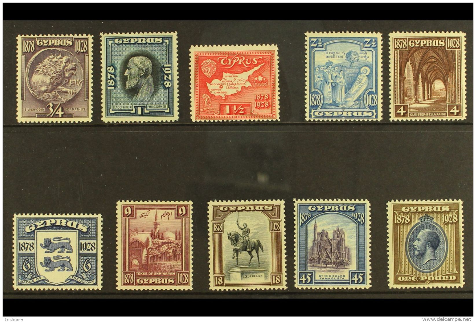 1928 50th Anniversary Of British Rule Complete Set, SG 123/132, Very Fine Mint (10 Stamps) For More Images, Please... - Andere & Zonder Classificatie