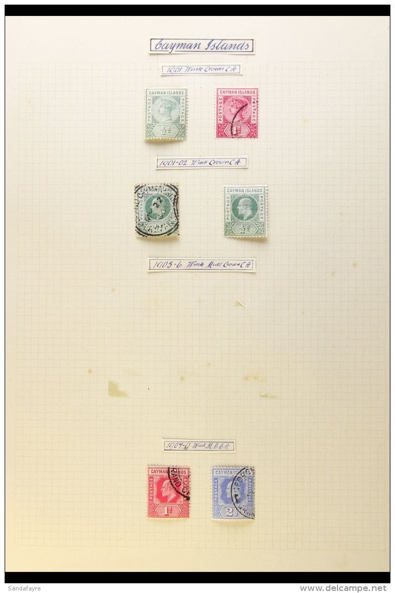 1901-1952 OLD TIME COLLECTION Presented On Old Album Pages, Mint &amp; Used Ranges With Top Values &amp; Sets.... - Kaaiman Eilanden