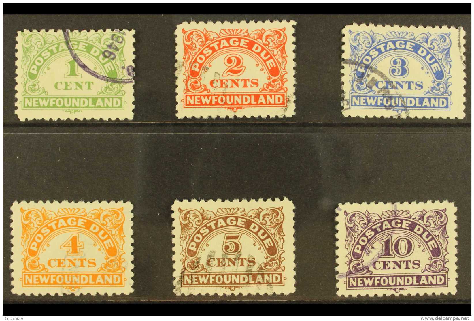 POSTAGE DUE 1939-49 Complete Set, SG D1/D6, Very Fine Used. (6 Stamps) For More Images, Please Visit... - Autres & Non Classés