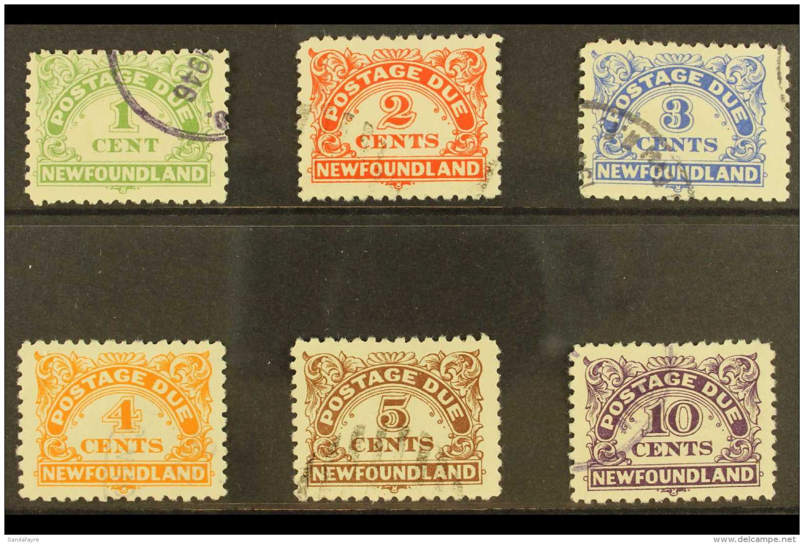 POSTAGE DUE 1939-49 Complete Set, SG D1/D6, Very Fine Used. (6 Stamps) For More Images, Please Visit... - Andere & Zonder Classificatie