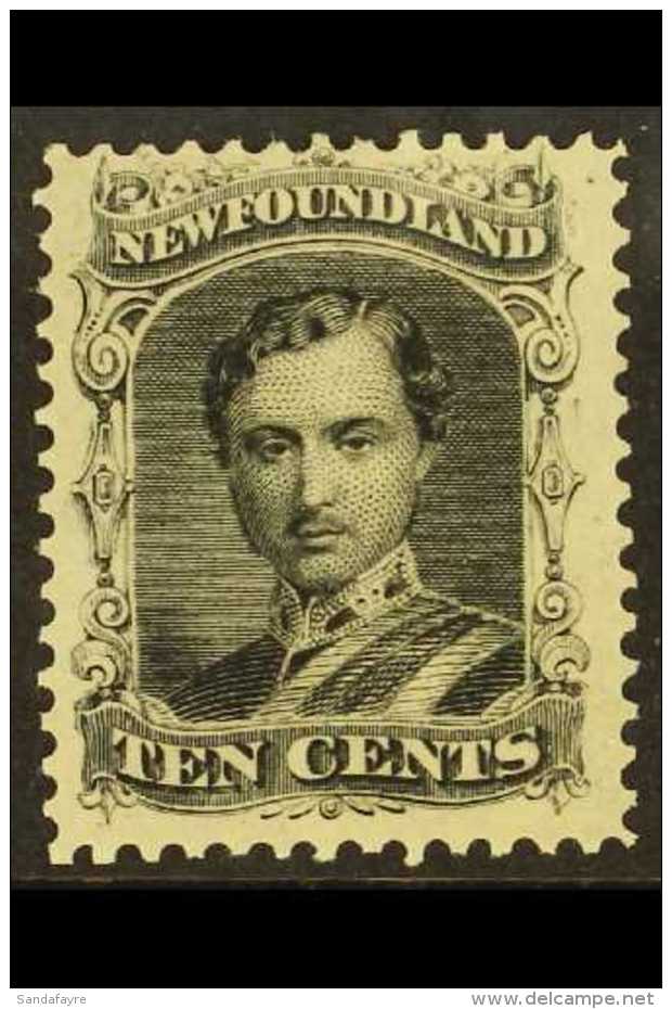 1865 10c Black Prince Albert, On Thin Yellowish Paper, SG 27, Superb Mint Og. Well Centered For This With Sharp... - Andere & Zonder Classificatie