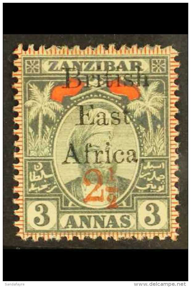 1897 2&frac12; On 3a Grey And Red, Type 12 Surcharge, SG 89, Fresh Mint. For More Images, Please Visit... - Afrique Orientale Britannique