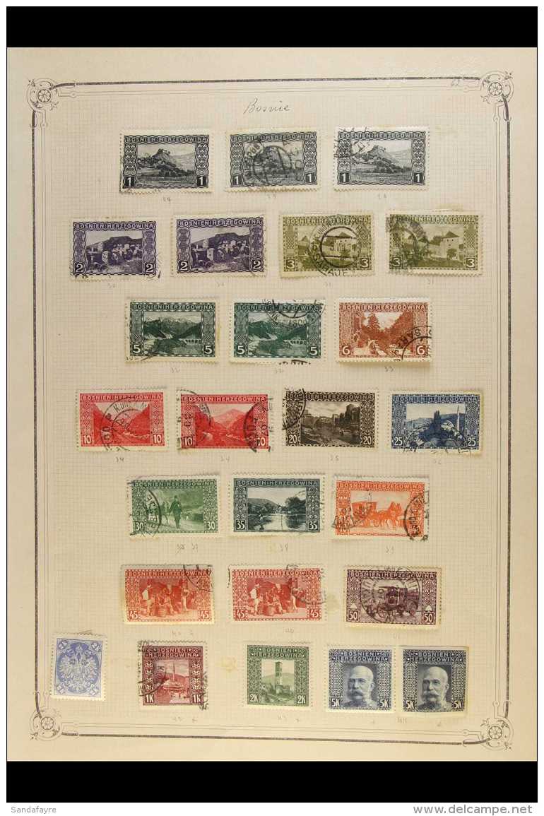 1879-1918 MINT &amp; USED COLLECTION Bosnia Section From A Wonderful, Original, Multi-volume Collection, We See... - Bosnia And Herzegovina