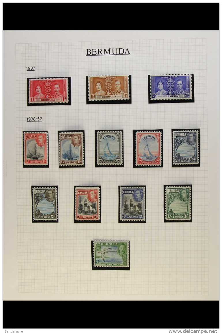 1937-52 KGVI MINT COLLECTION, CAT &pound;540+ Includes 1938-52 With All Values To The Large Key Plates Which... - Bermuda