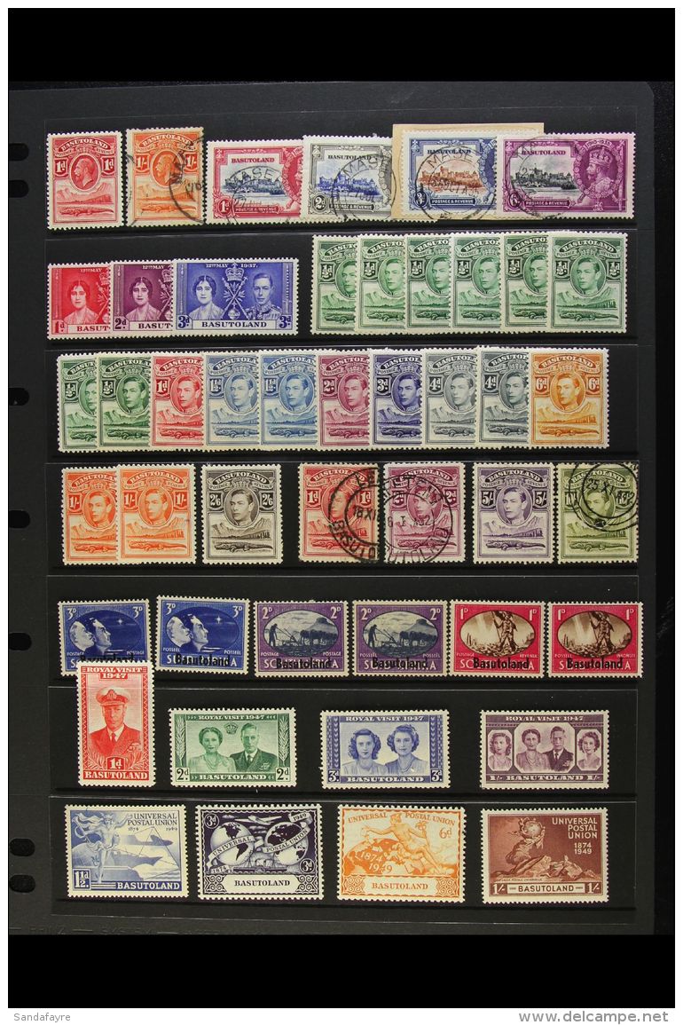 1933-1983 MINT &amp; USED RANGES On Stock Pages, Inc 1935 Jubilee Set Used, 1938 Set Mint (5s &amp; 10s Used),... - Other & Unclassified