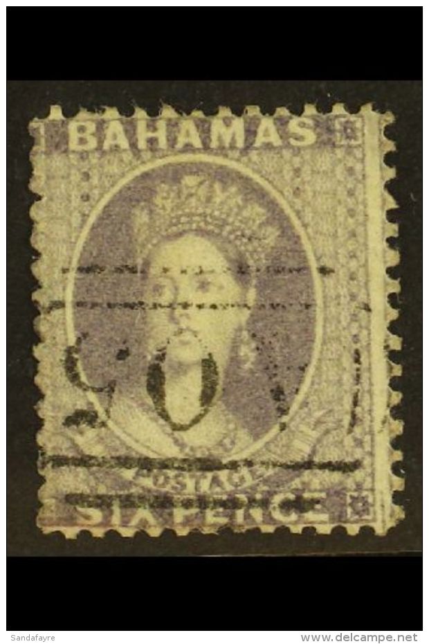 1862 6d Lavender Grey Chalon, No Watermark Perf 13, SG 19 With Good Colour And Neat, Inverted "A05" Cancel.  For... - Autres & Non Classés