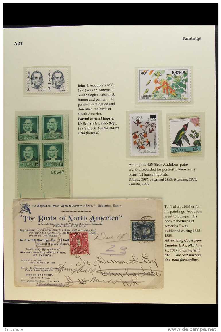 BIRDS - ATTRACTIVE PRESENTATION COLLECTION An Unusual Assembly Of Stamps, Cards, Covers, Sheetlets, Coins &amp;... - Non Classés