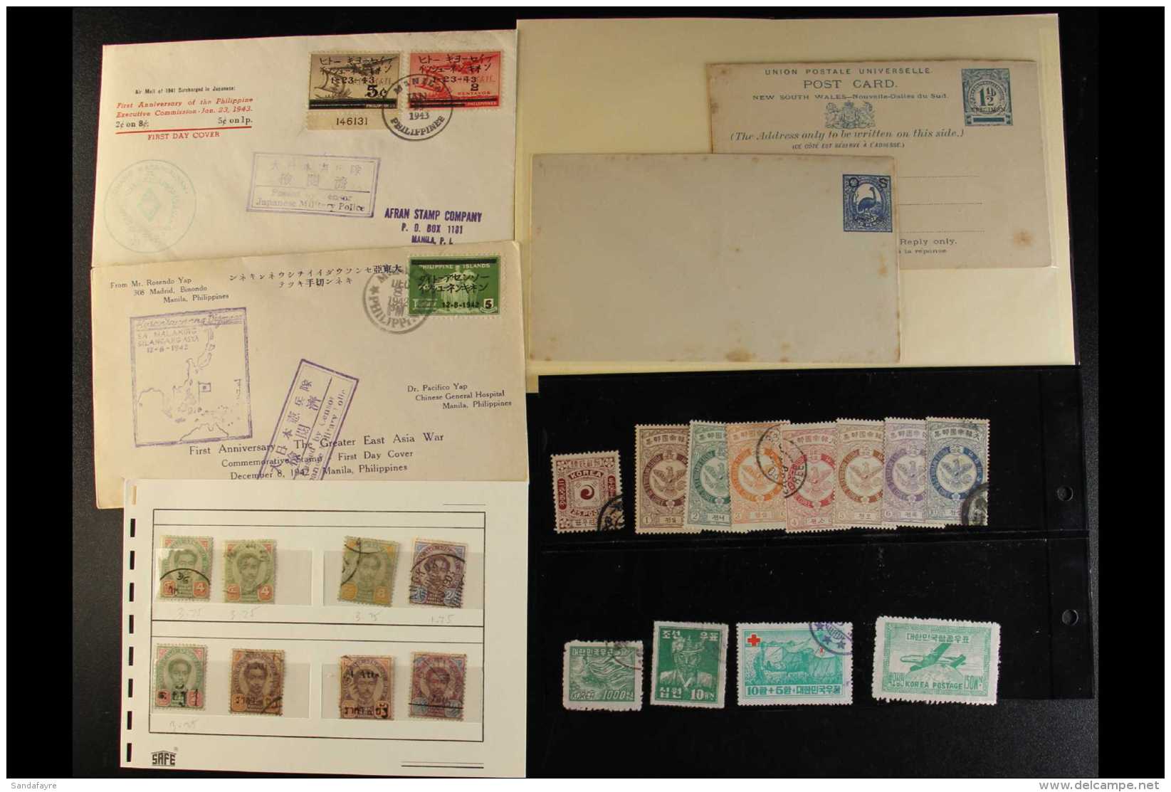 INTERESTING WORLD SORTER CARTON. All Periods Mint &amp; Used Stamps In Packets, On Stock Cards, On Leaves, In... - Andere & Zonder Classificatie