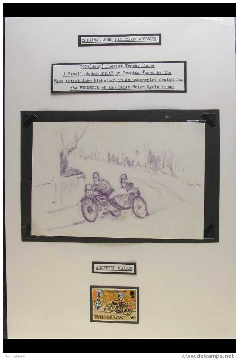 ISLE OF MAN A Magnificent "ROAD RACING CAPITAL OF THE WORLD" Collection Presented In 7 Albums &amp; A File Folder.... - Autres & Non Classés