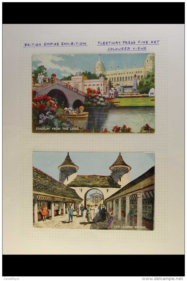 1924-25 BRITISH EMPIRE EXHIBITION PICTURE POSTCARDS. A Delightful Collection Of Fleetway "FINE ART" Coloured... - Zonder Classificatie