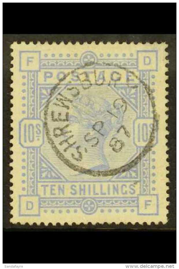 1883 - 4 10s Cobalt, On White Paper, SG 182, Fine Used. Small Thin Area To Top Right Corner Perfs Otherwise Well... - Autres & Non Classés