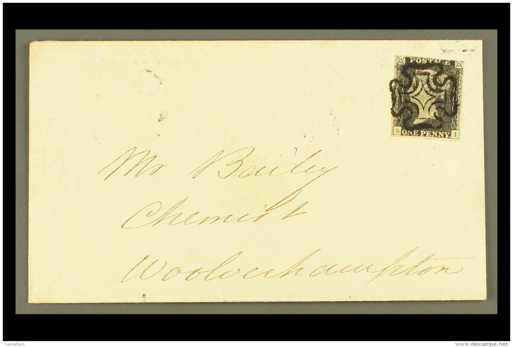 1840 PLATE ELEVEN ON A SUPERB COVER! 1841 (17 Feb) Attractive Env Without  The Usual Filing Crease, Sent From... - Non Classés